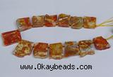 CTD2832 Top drilled 25*30mm - 35*45mm freeform agate beads