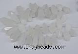 CTD2859 Top drilled 15*20mm - 22*50mm sticks quartz beads