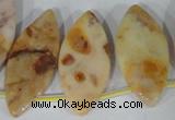 CTD30 Top drilled 15*30mm – 18*37mm marquise Morocco agate beads