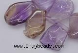 CTD303 Top drilled 15*20mm - 20*25mm freeform ametrine gemstone beads