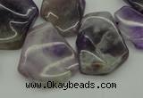 CTD304 Top drilled 15*20mm - 20*25mm freeform dogtooth amethyst beads