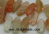 CTD3542 Top drilled 6*16mm - 8*35mm freeform moonstone beads