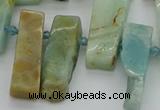 CTD3593 Top drilled 10*20mm - 12*40mm sticks amazonite beads