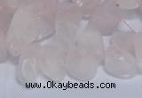 CTD3601 Top drilled 10*14mm - 13*18mm nuggets rose quartz beads