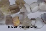 CTD3609 Top drilled 10*14mm - 13*18mm nuggets botswana agate beads