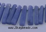 CTD3694 Top drilled 6*15mm - 8*35mm sticks blue angel skin gemstone beads