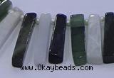 CTD3695 Top drilled 6*15mm - 8*35mm sticks jade beads wholesale