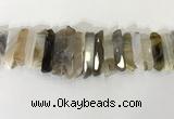 CTD3731 Top drilled 8*20mm - 10*50mm sticks agate gemstone beads