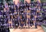 CTD3755 15.5 inches 4*6mm - 6*20mm sticks amethyst gemstone beads