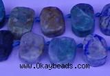 CTD3898 Top drilled 10*14mm - 13*18mm freeform chrysocolla beads