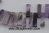 CTD400 Top drilled 4*15mm - 6*20mm sticks amethyst gemstone beads