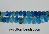 CTD4006 Top drilled 14*22mm - 22*42mm freeform agate gemstone beads