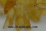 CTD417 Top drilled 10*20mm - 15*35mm nuggets citrine gemstone beads