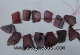 CTD521 Top drilled 20*30mm - 30*45mm freeform agate beads