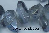 CTD544 Top drilled 10*15mm - 15*30mm nuggets plated quartz beads