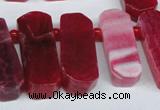 CTD592 Top drilled 12*30mm - 15*50mm wand agate gemstone beads