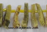 CTD670 Top drilled 10*25mm - 12*45mm wand agate gemstone beads