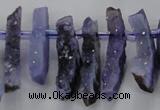 CTD672 Top drilled 10*25mm - 12*45mm wand agate gemstone beads