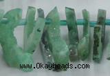 CTD673 Top drilled 10*25mm - 12*45mm wand agate gemstone beads