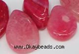 CTD686 Top drilled 18*25mm - 28*40mm freeform agate gemstone beads