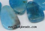 CTD689 Top drilled 18*25mm - 28*40mm freeform agate gemstone beads