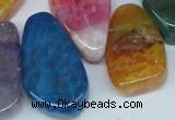 CTD690 Top drilled 18*25mm - 28*40mm freeform agate gemstone beads