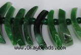 CTD713 Top drilled 12*25mm - 15*40mm wand agate gemstone beads