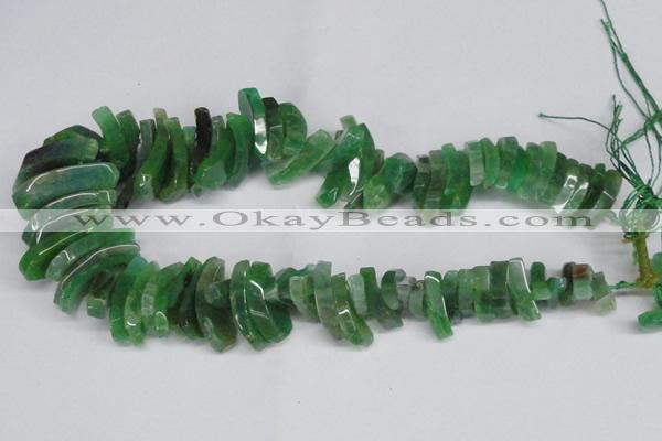 CTD721 Top drilled 12*25mm - 14*40mm wand agate gemstone beads