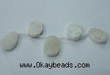 CTD800 Top drilled 20*30mm - 25*35mm freeform agate beads