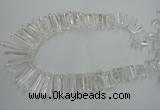 CTD936 Top drilled 6*15mm - 7*40mm wand A grade white crystal beads