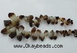 CTD970 Top drilled 10*15mm - 15*30mm nuggets citrine gemstone beads