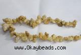 CTD974 Top drilled 10*15mm - 15*25mm nuggets plated druzy agate beads