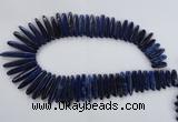 CTD982 Top drilled 6*20mm - 8*45mm sticks lapis lazuli gemstone beads