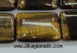 CTE108 15.5 inches 22*30mm rectangle yellow tiger eye beads wholesale