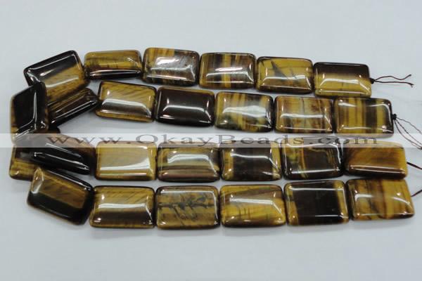 CTE108 15.5 inches 22*30mm rectangle yellow tiger eye beads wholesale