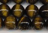 CTE1212 15.5 inches 10mm round AB grade yellow tiger eye beads