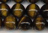 CTE1213 15.5 inches 12mm round AB grade yellow tiger eye beads