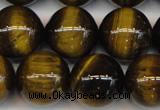 CTE1215 15.5 inches 16mm round AB grade yellow tiger eye beads