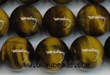 CTE1221 15.5 inches 12mm round AB+ grade yellow tiger eye beads