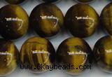 CTE1222 15.5 inches 14mm round AB+ grade yellow tiger eye beads