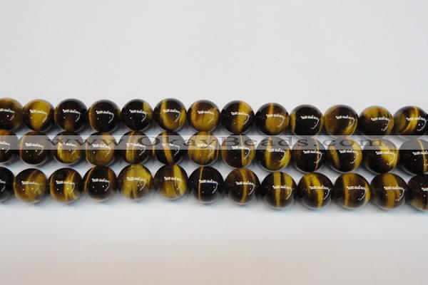 CTE1244 15.5 inches 10mm round AA grade yellow tiger eye beads