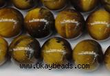 CTE1311 15.5 inches 8mm round B grade yellow tiger eye beads