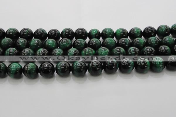 CTE1424 15.5 inches 12mm round green tiger eye beads wholesale