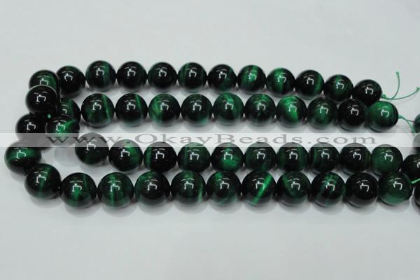 CTE146 15.5 inches 16mm round dyed tiger eye gemstone beads