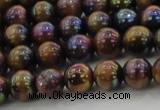 CTE1501 15.5 inches 6mm round AB-color yellow tiger eye beads