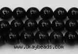 CTE1600 15.5 inches 4mm round AB grade black tiger eye beads