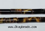 CTE163 15.5 inches 4*8mm column yellow tiger eye gemstone beads