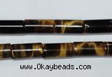 CTE164 15.5 inches 5*10mm column yellow tiger eye gemstone beads