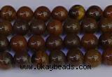 CTE1780 15.5 inches 4mm round yellow iron tiger beads wholesale