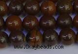 CTE1782 15.5 inches 8mm round yellow iron tiger beads wholesale